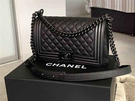 boy chanel bag black|Chanel boyfriend bag.